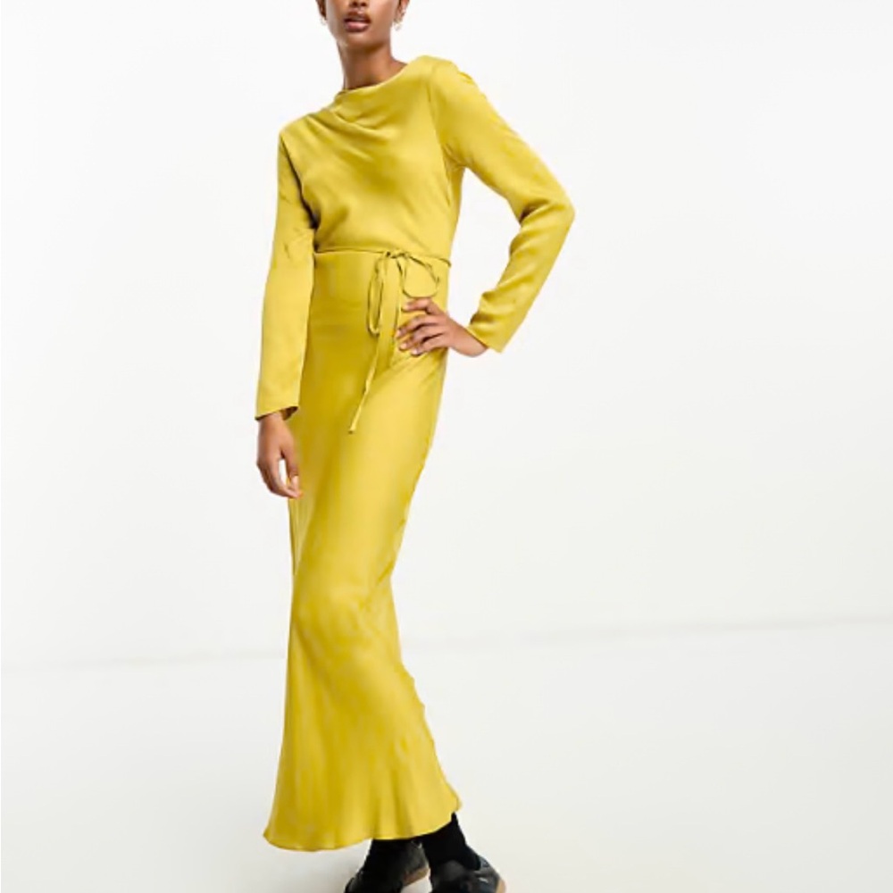 Satin River Island Dress Petite